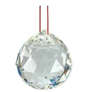 Pindia Fengshui Clear Crystal Hanging Ball for Good Luck & Prosperity